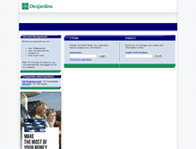 Tablet Screenshot of desjardinsmyuscard.com